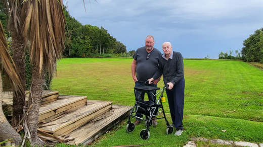 Jack and Dave at the Millerton Bowling club 2024