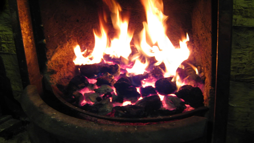 Working at the mine meant unlimited coal so the house was always warm