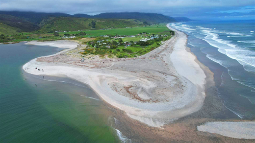 Aerial view of the shipwreck area where we spread Jack's ashes